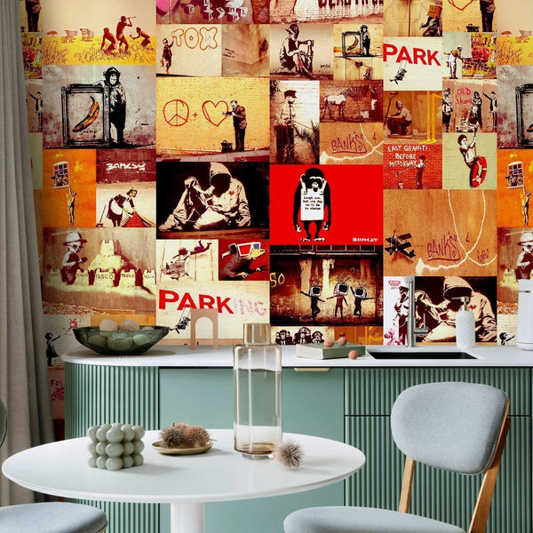 Tappezzeria murale - Collage - Banksy