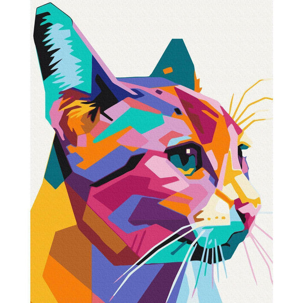 Quadro fai da te - Geometric Cat