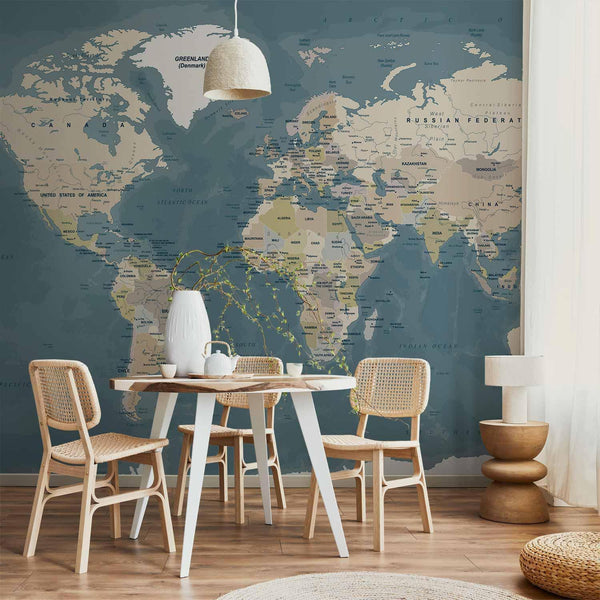 Carta da parati - Vintage World Map