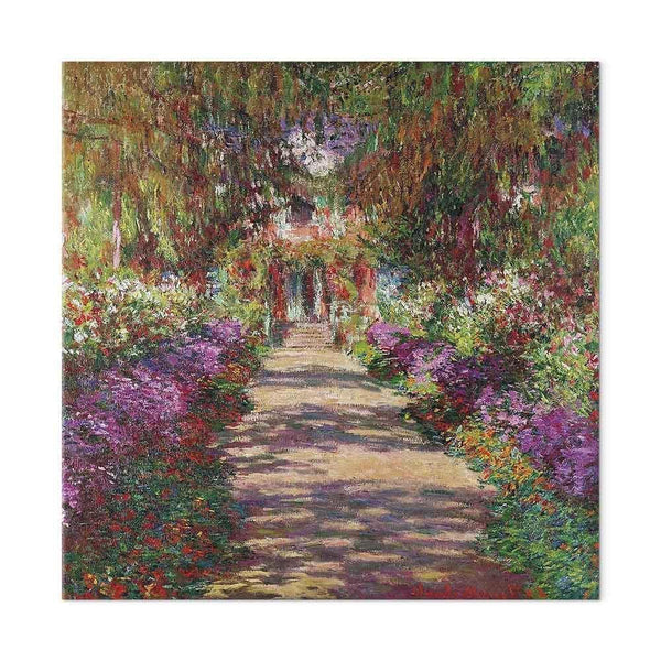 Quadro - Claude Monet – A Pathway in Monet's Garden