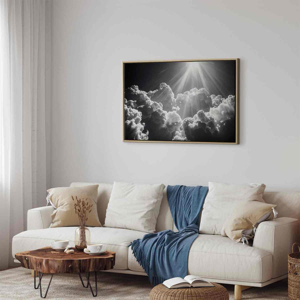 Quadro - Hope in the Clouds: Inspiring Rays of the Sun – Awaken Emotions