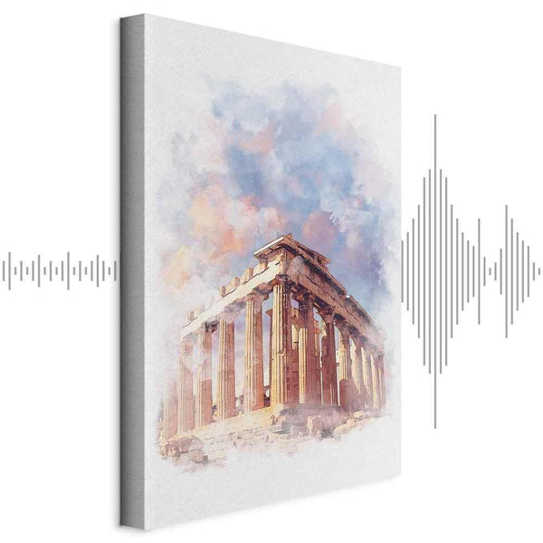 Quadro - Painted Parthenon (1 Part) Vertical