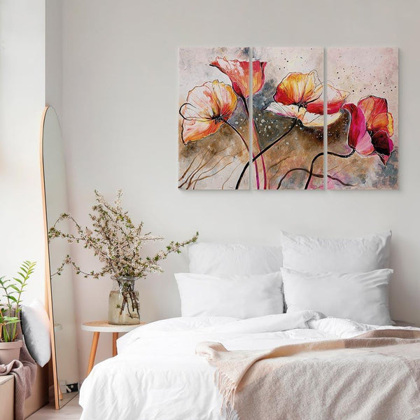 Quadro - Poppies lashed by the wind