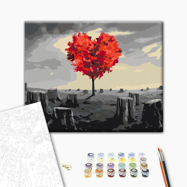 Quadro fai da te - Heart-Shaped Tree