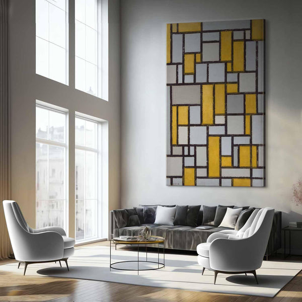 Quadro XXL - Piet Mondrian – Composition with Grid 31