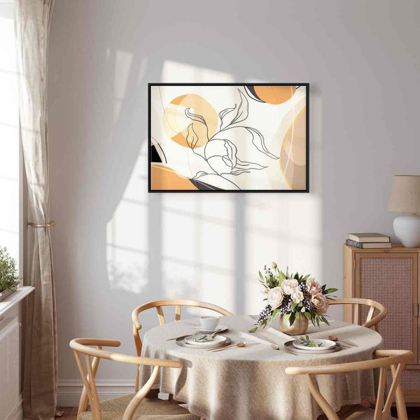 Quadro - Landscape with a leaf