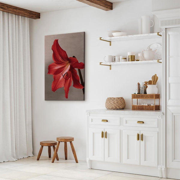 Quadro - Red Flower (1 Part) Vertical