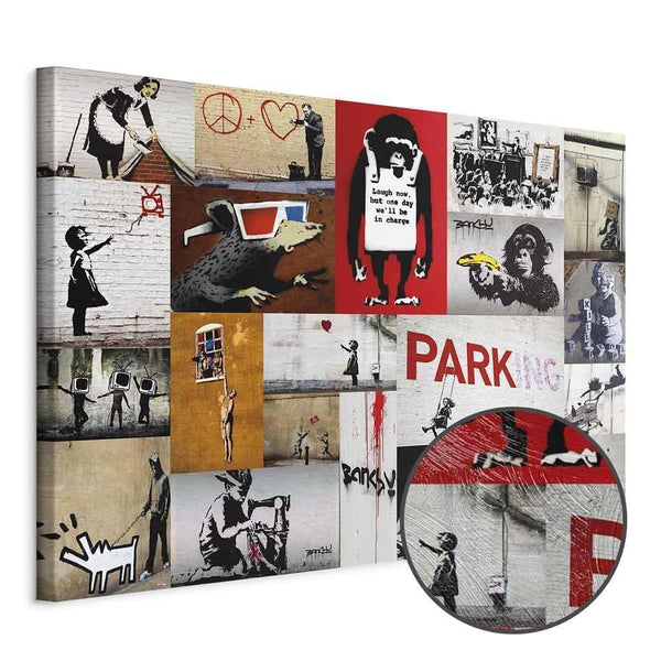 Quadro - Banksy - collage