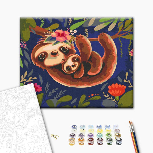 Quadro fai da te - Friendly Sloths