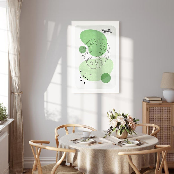 Quadro - Green Aesthetics of Monstera (1 Part) Vertical