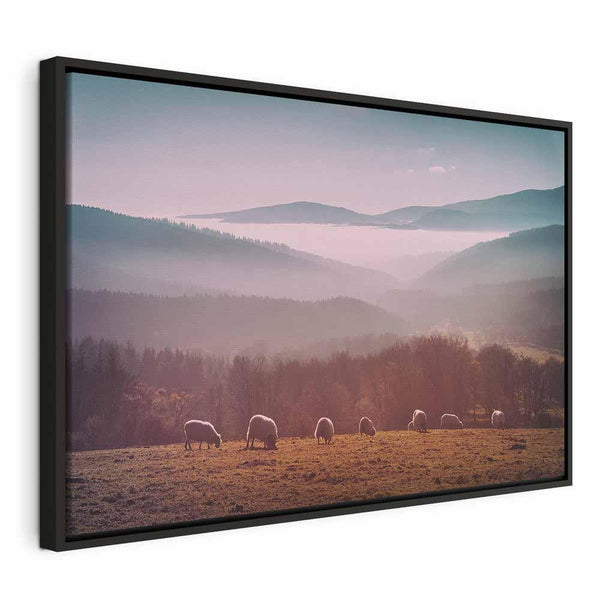 Quadro - Sheep in Mountain Landscape (1-part) - Animals in Nature