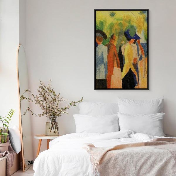 Quadro - August Macke – Walker under trees (Walker in the park)