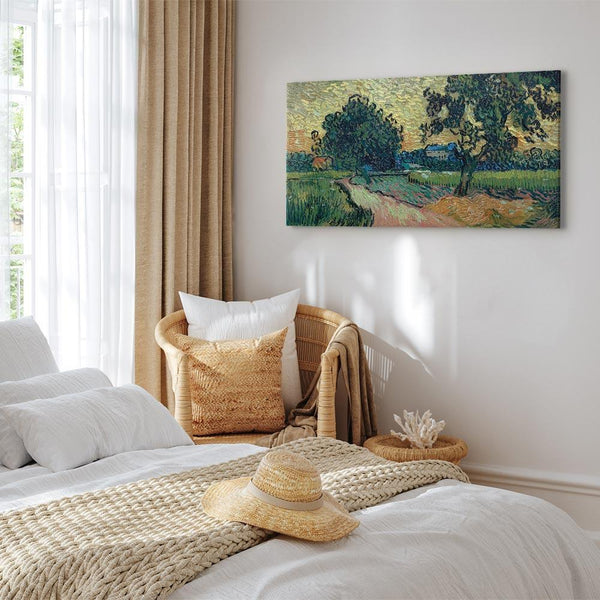 Quadro - Vincent Van Gogh – Landscape with the Chateau of Auvers at Sunset