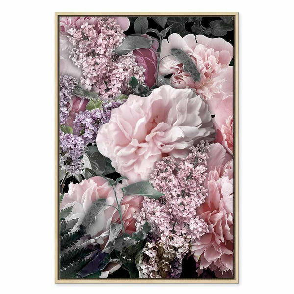 Quadro - Among Flowers (1-part) - Blooming Plants in Nature's Colors