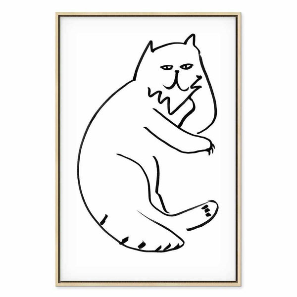 Quadro - Cat Relaxing (1 Part) Vertical