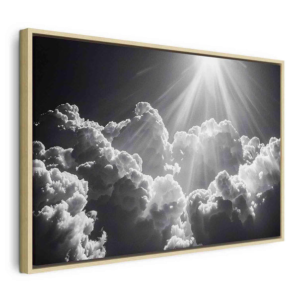 Quadro - Hope in the Clouds: Inspiring Rays of the Sun – Awaken Emotions