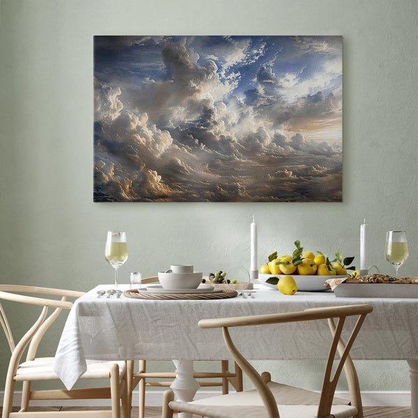 Quadro - Golden Reflections on Clouds Foretelling Dusk