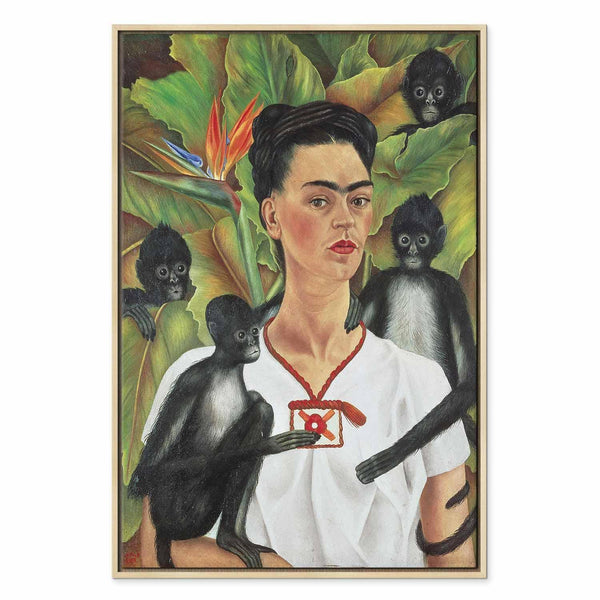 Quadro - Frida Kahlo – Self-Portrait with Monkeys