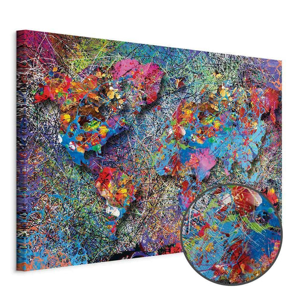 Quadro - Map: Jackson Pollock inspiration