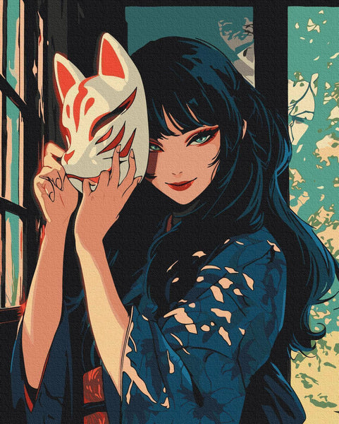 Quadro fai da te - Kitsune mask