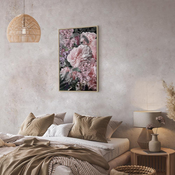 Quadro - Among Flowers (1-part) - Blooming Plants in Nature's Colors