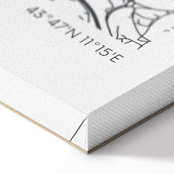 Quadro - Florence Map (1 Part) Vertical