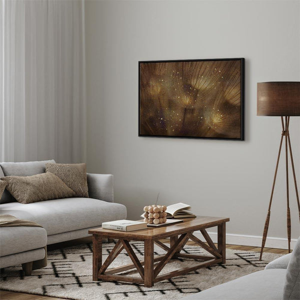 Quadro - Golden Dandelions (1 Part) Wide