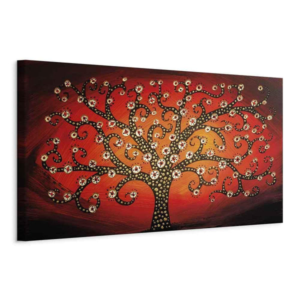 Quadro - Fiery Tree (1 Part) Narrow