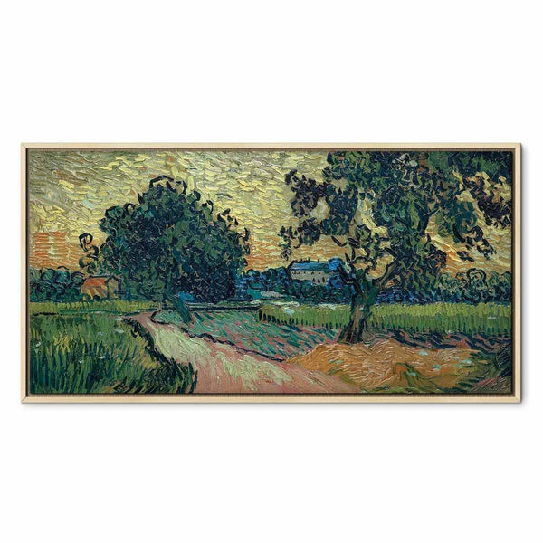 Quadro - Vincent Van Gogh – Landscape with the Chateau of Auvers at Sunset