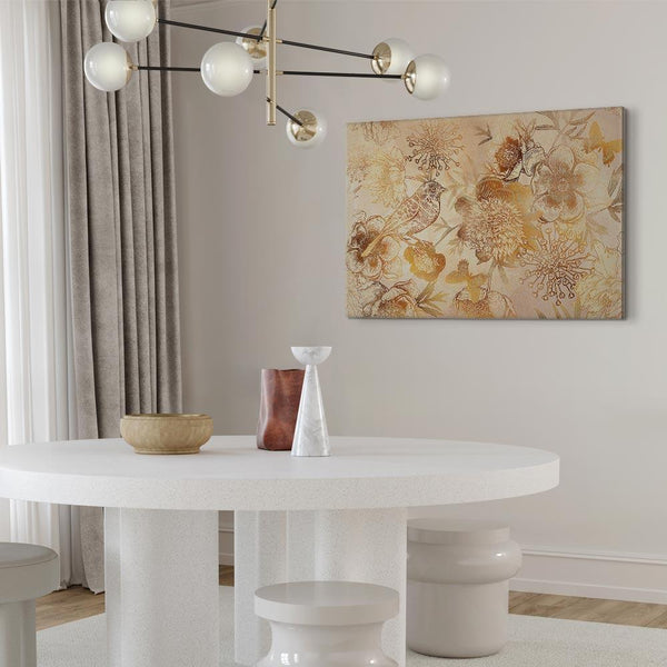 Quadro - Golden Mosaic of Nature (1 Part) Wide