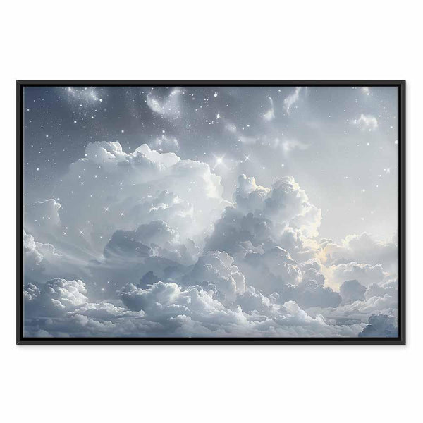 Quadro - Astral Calm: Stars Scattered Over Delicate Clouds