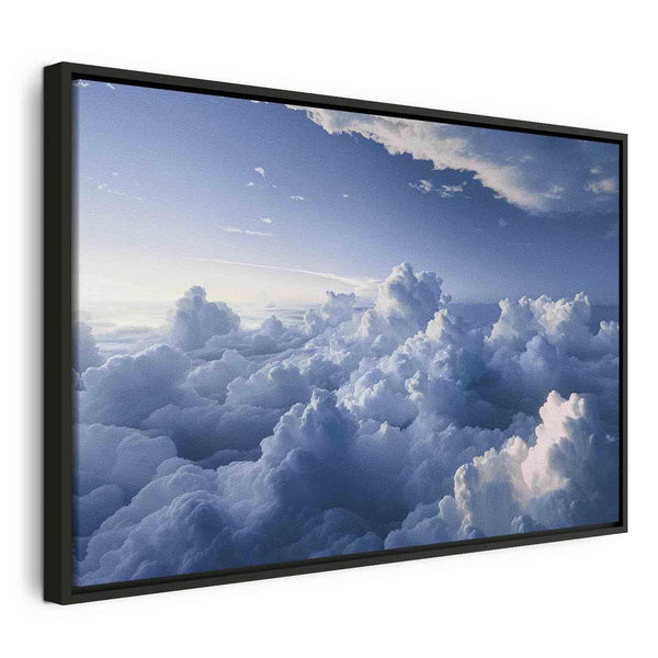 Quadro - Aerial Landscapes: Rays Lighting Up Fluffy Cloud Formations