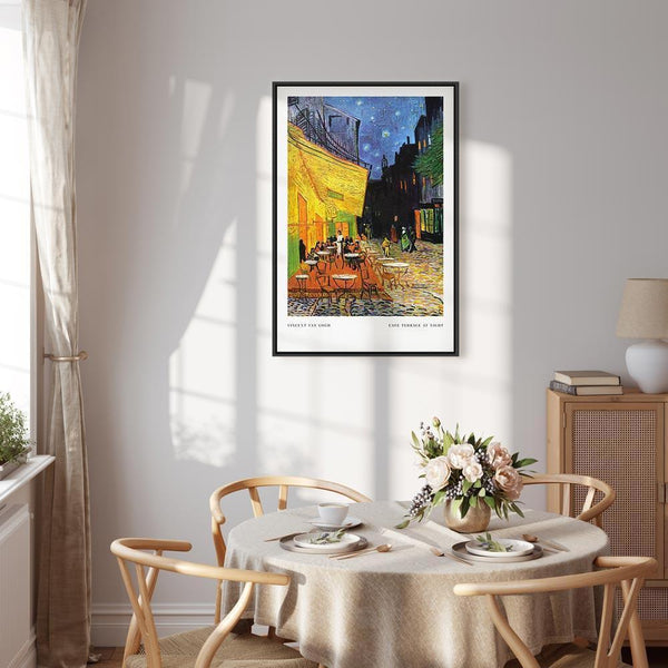 Quadro - Cafe at Night (1 Part) Vertical