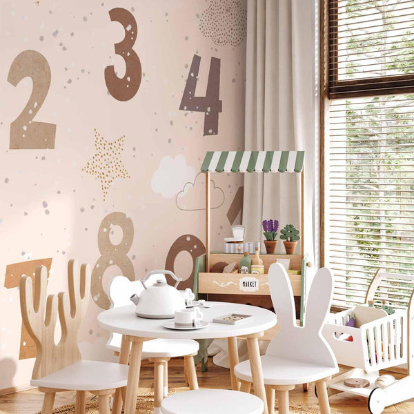Carta da parati - Numbers Among Snowflakes