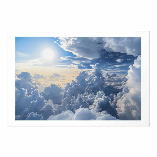 Poster - Symphony of Light: Sun and Clouds Playing Together on a Beautiful Sky