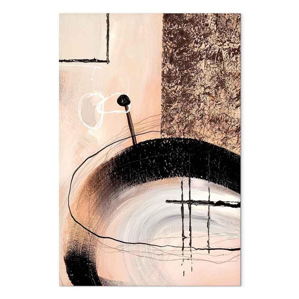 Quadro - Art of Shapes (1-part) - Hand-Painted Abstract Artwork