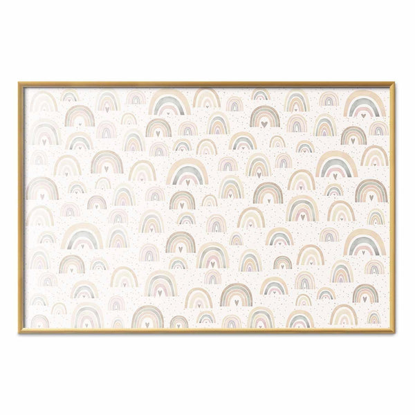 Poster - Rainbows and Hearts