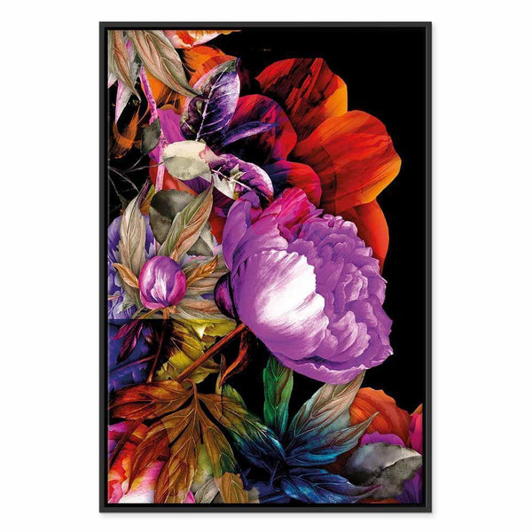 Quadro - Nature in Summer Hues (1-part) - Flower Garden of Inspiration