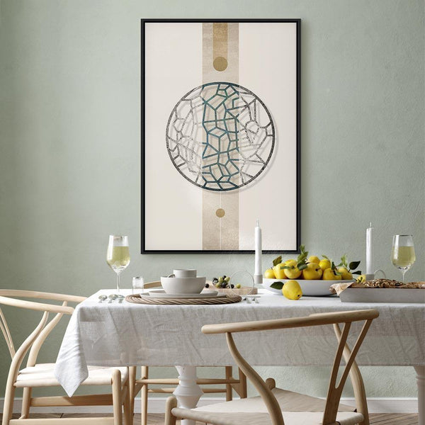 Quadro - Circle with Artistic Details (1-part) - Abstract Shape