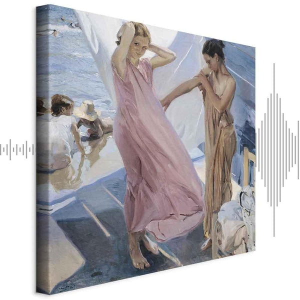 Quadro - Joaquín Sorolla y Bastida – After Bathing, Valencia