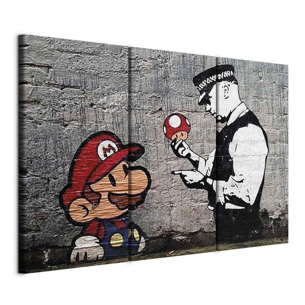 Quadro - Super Mario Mushroom Cop by Banksy