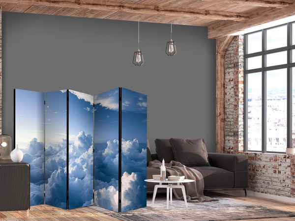 Paravento - Aerial Landscapes: Rays Illuminating Fluffy Cloud Formations