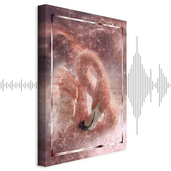 Quadro - Space Flamingo (1 Part) Vertical