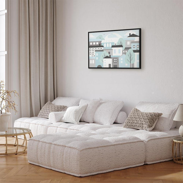 Quadro - Colorful Town (1 Part) Wide