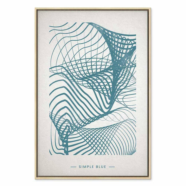 Quadro - Simple Blue (1 Part) Vertical