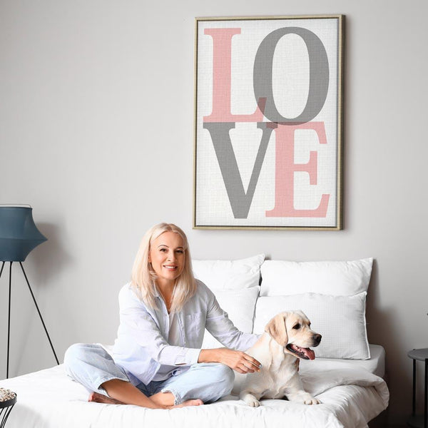 Quadro - Grey Love (1 Part) Vertical