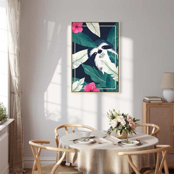 Quadro - Sloth in the Tropics (1 Part) Vertical