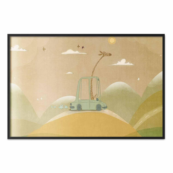 Poster - Traveling Giraffe