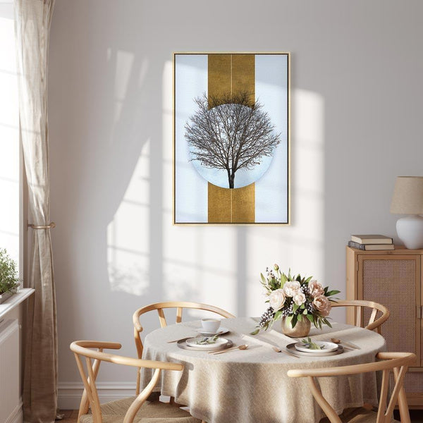 Quadro - Circle of Nature (1-part) - Tree Branches in Round Composition