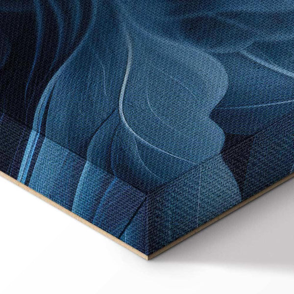 Quadro - Abstract Ornaments Dark Blue Victorian Leaves